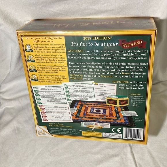 Wit’s End Board Game NEW SEALED - Picture 2 of 12
